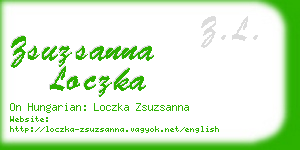 zsuzsanna loczka business card